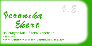 veronika ekert business card